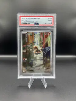Mega Evolution Litleo 139/132 IR PSA 9 Pokemon Card - Image 1