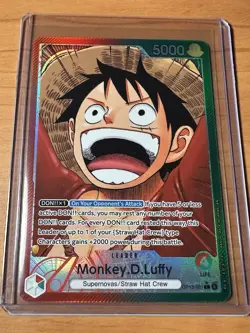 One Piece TCG OP13-001 Monkey D. Luffy Alt Art Leader AA Card Game CCG English - Image 1