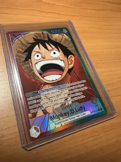 One Piece TCG OP13-001 Monkey D. Luffy Alt Art Leader AA Card Game CCG English - Image 2