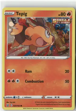 Tepig - (Cosmos Holo), Pokemon Miscellaneous Cards & Products Promo, 023/163 NM - Image 1