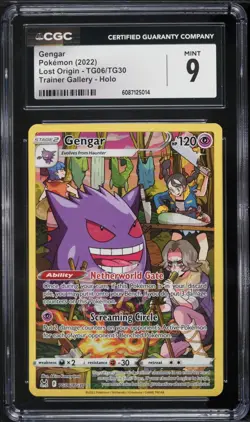 CGC 9 Gengar Full Art Lost Origin 2022 Pokemon Card #TG06 - Image 1