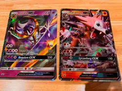 8 card lot - Pokemon GX JUMBO Snorlax Greninja Necrozma Lunala Lycanroc - Image 4