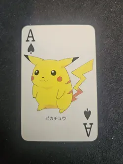 Pikachu Pokemon Poker Playing Card Televi-kun - Image 1