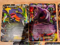 5 card lot Pokemon Dragonite EX Charizard EX Gengar EX Garchomp EX JUMBO - Image 4