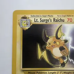 Lt. Surge's Raichu - 28/132 - Pokemon Gym Heroes Unlimited Rare Card (LP) - Image 3