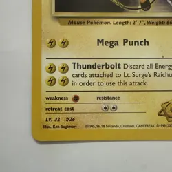 Lt. Surge's Raichu - 28/132 - Pokemon Gym Heroes Unlimited Rare Card (LP) - Image 5