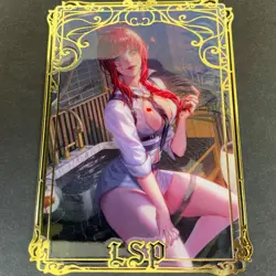 Goddess Story Gold METAL Card - Serial Number #160/200! Makima Chainsaw *READ* - Image 1