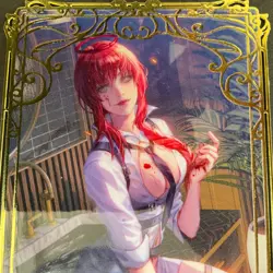 Goddess Story Gold METAL Card - Serial Number #160/200! Makima Chainsaw *READ* - Image 2