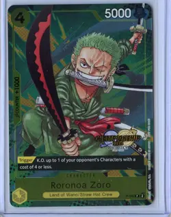 Roronoa Zoro (CS 2024 Event Pack) P-042 One Piece Promotion Cards Foil NM - Image 1