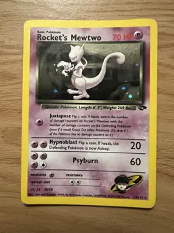 Pokemon TCG Rockets Mewtwo Gym Challenge Holo Card 14/132 - Image 1