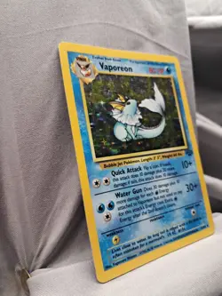 Pokemon 1999 Vaporeon #12/64 Jungle Set Holo Raw Card - Image 2