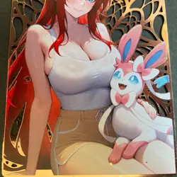 Goddess Story Gold METAL Card - Serial Number #/200! Anime Girl Rias DXD - Image 3