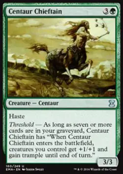 MTG CENTAUR CHIEFTAIN FOIL EXC - CAPOTRIBU CENTAURO - EMA - MAGIC - Image 1