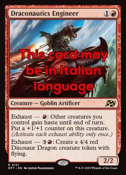 MTG DRACONAUTICS ENGINEER EXC - INGEGNERA DI DRACONAUTICA 121 - DFT - MAGIC - Image 1