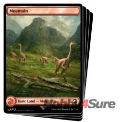 Mountain (024)(full Art) X4 M/NM MTG Universes Beyond: Jurassic World Collection - Image 1