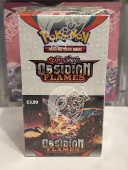 Pokemon TCG Obsidian Flames - Half Booster Box (18 Packs) - NEW & SEALED - Image 2