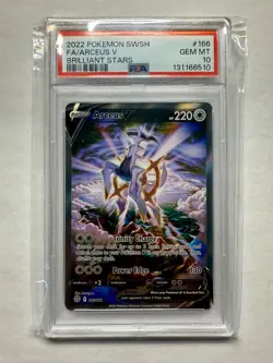 PSA 10 Arceus V Alt Art 166/172 Brilliant Stars Pokemon 2022 - Image 1