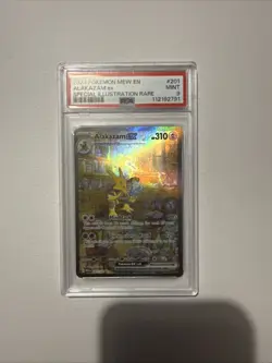 2023 POKEMON MEW EN-151 SPECIAL ILLUSTRATION RARE #201 ALAKAZAM EX PSA 9 - Image 1