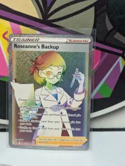 2022 Pokemon Roseanne's Backup Full Art 180/172 Secret Rare Brilliant Stars - Image 1
