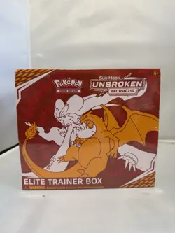 Pokemon TCG Factory Sealed Sun & Moon Unbroken Bonds Elite Trainer Box - Image 1
