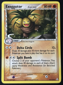 Pokemon Exeggutor 41/110 Delta Species EX Ruby & Sapphire Holon Phantoms (LP) - Image 1