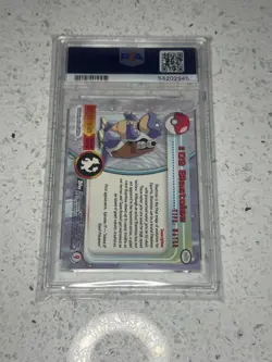 1999 TOPPS POKEMON TV PSA 8 BLASTOISE FOIL #9 - Image 2