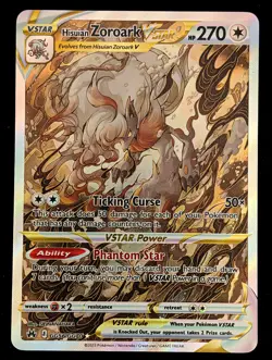 Hisuian Zoroark VSTAR (GG56/GG70) Crown Zenith: Galarian Gallery Pokemon NM - Image 1