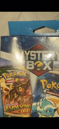 2024 MJ Holdings / POKEMON MYSTERY Sealed HANGER Box - 3 Booster Packs - Blue - - Image 3
