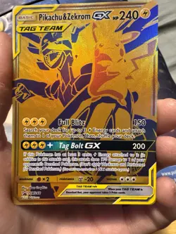 Pokemon Pikachu & Zekrom GX Tag Team SM248 Sun & Moon Promo NM. - Image 1