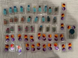Pokemon TCG Dice & Damage Counter Lot - 27 Dice Packs + Large Pack + 24 Counters - Image 1