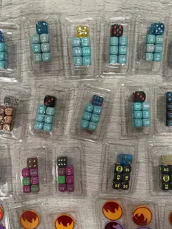 Pokemon TCG Dice & Damage Counter Lot - 27 Dice Packs + Large Pack + 24 Counters - Image 3
