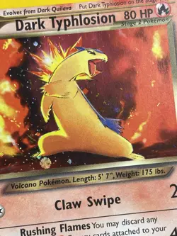 Dark Typhlosion 10/105 Holo Rare Neo Destiny Pokemon TCG Unlimited LP - Image 2