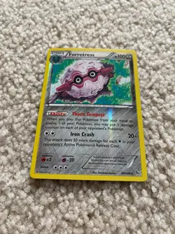 Pokemon TCG Forretress (Stage 1) Reverse Rare Holo 60/106 XY-Flashfire 2014 NM - Image 1