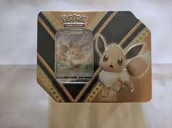 Pokemon Eevee V Powers Tin NEW Sun And Moon Base + XY Fates Collide Booster Pack - Image 1