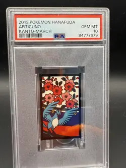 2013 POKEMON HANAFUDA KANTO MARCH ARTICUNO PSA 10 - Image 1
