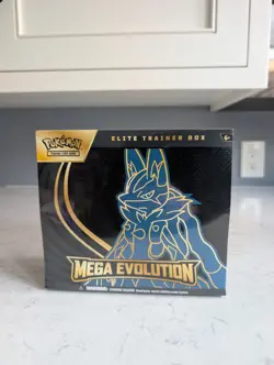 Pokemon TCG Mega Evolution Lucario Elite Trainer Box (ETB) - Image 1