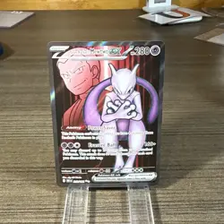 Pokemon Mewtwo EX TCG Team Rockets 213/182 Full Art Destined Rivals - Image 1