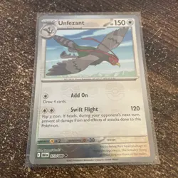 Pokemon TCG - Unfezant 073/086 Masterball Reverse Holo - Black Bolt S&V - Image 1