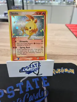 Torchic Gold Star Holo w/ Swir1 08/109 Team Rocket Returns 2004 Pokemon MP Grail - Image 1