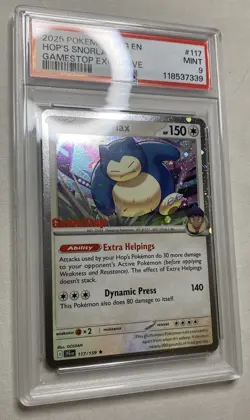 2025 POKEMON JTG EN-JOURNEY TOGETHER GAMESTOP EXCLUSIVE #117 HOP'S SNORLAX PSA 9 - Image 5
