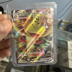 Pokemon Card Meowth VMAX SWSH005 Ultra Rare Full Art Black Star Promo - Image 1