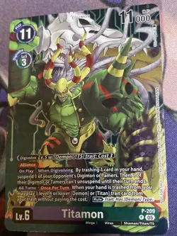 Digimon Card Game Box Promotion Card P-209 Foil NM - Image 1