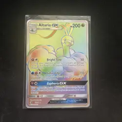 Pokemon TCG Altaria GX Dragon Majesty Holo Card 72/70 Secret Rare - Image 1