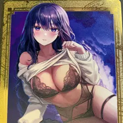 WES - Goddess Story Gold METAL Card - NO Serial Number - Anime Girl Genshin - Image 2