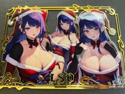 Goddess Story Gold METAL Card - Bikini - Random Serial Number #/100! Anime Girl - Image 1