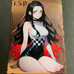 Goddess Story Gold METAL Card - Serial Number #/100! Double Sided Demon Slay - Image 1