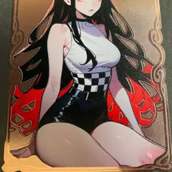 Goddess Story Gold METAL Card - Serial Number #/100! Double Sided Demon Slay - Image 5