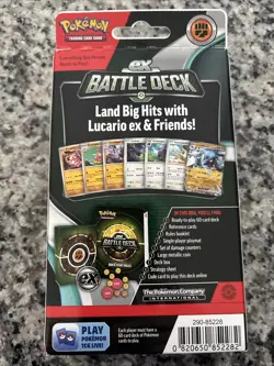 Brand New!!! Pokemon TCG Lucario EX Battle Deck 60 Cards with Play Accessories - Image 2