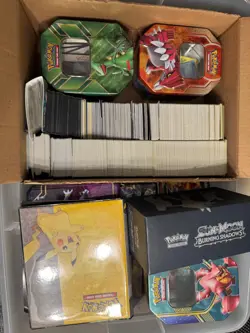 Large Pokemon Card Lot - EX/GX/Full Arts - 70+ Ultra Rares + 1000+ Bulk + Tins - Image 1