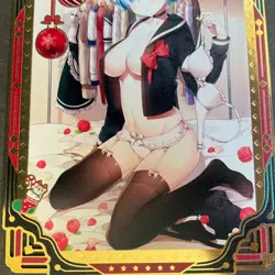 WES - Goddess Story Gold METAL Card - Serial Number #125/200! Anime Girl Rem - Image 3